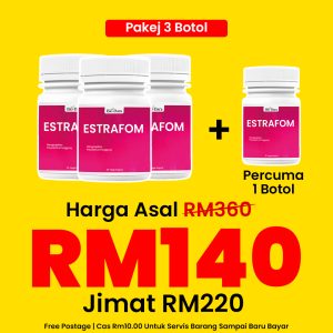 3 Botol + Percuma 1 Botol Estrafom