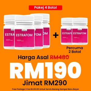 4 Botol + Percuma 2 Botol Estrafom